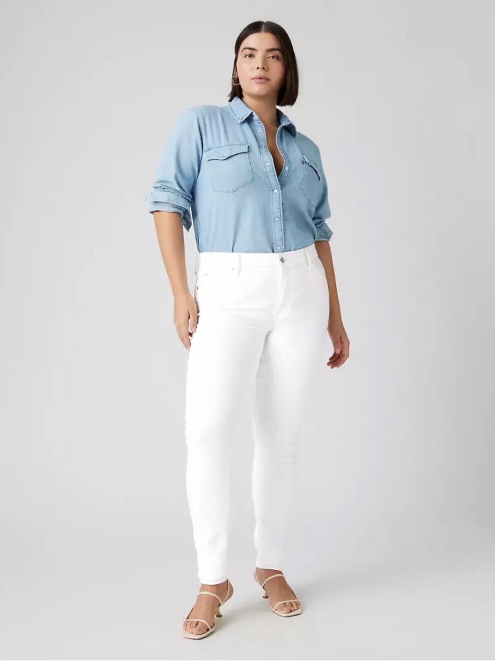 Levi’s 711 Mid Rise Skinny jean sz 32 women’s 14 NWOT stretch white label